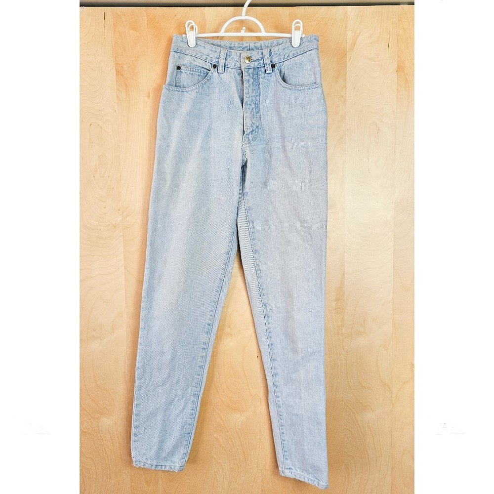 Vintage Pepe blue light wash high rise denim mom jeans